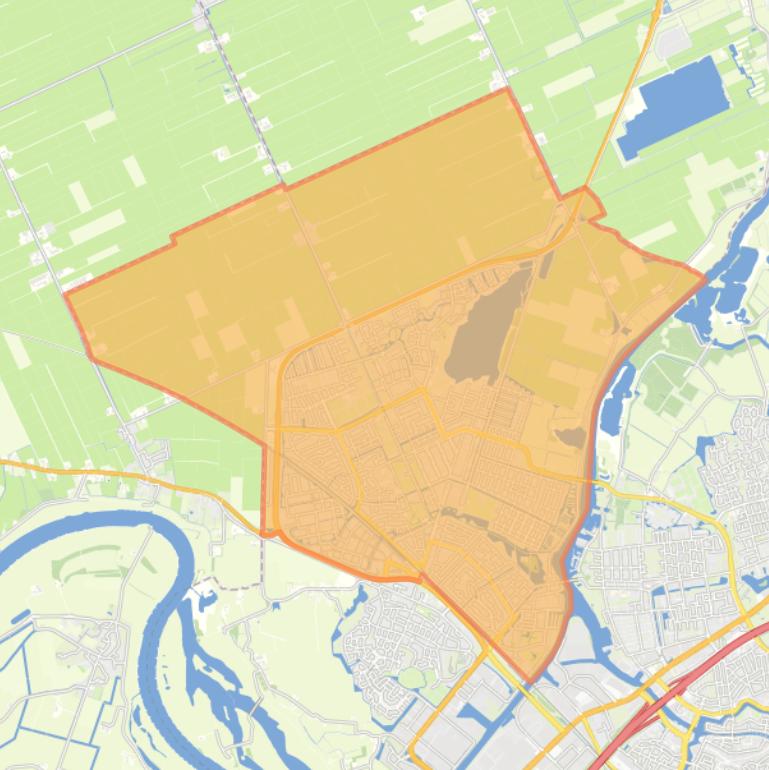Kaart van de wijk Stadshagen.