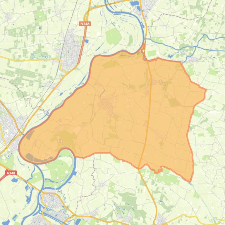 Kaart van de wijk Steenderen.