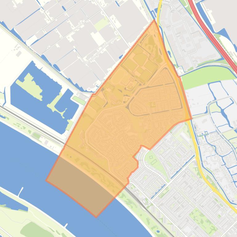 Kaart van de wijk Steendijkpolder.