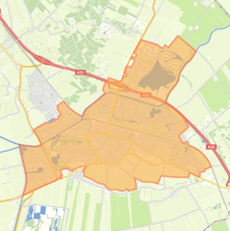 Kaart van de Steenwijk.