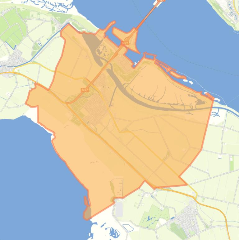 Kaart van de wijk Stellendam.