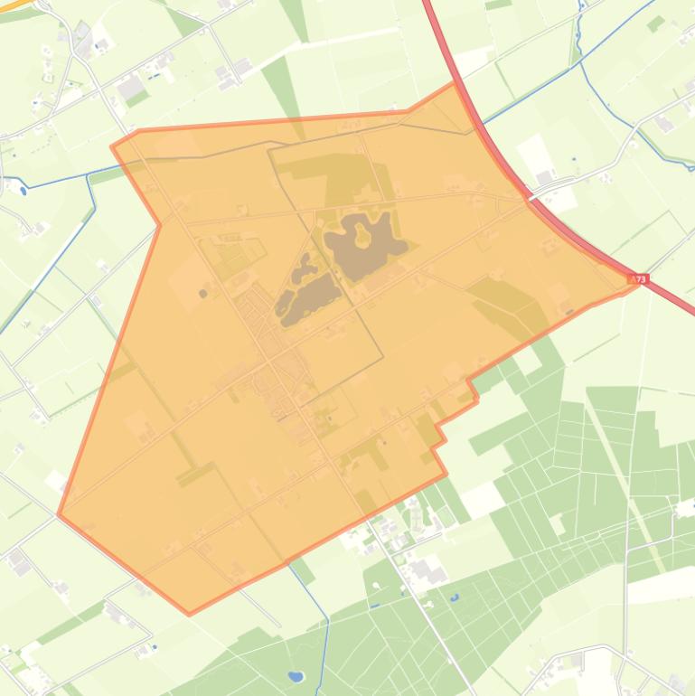 Kaart van de wijk Stevensbeek.