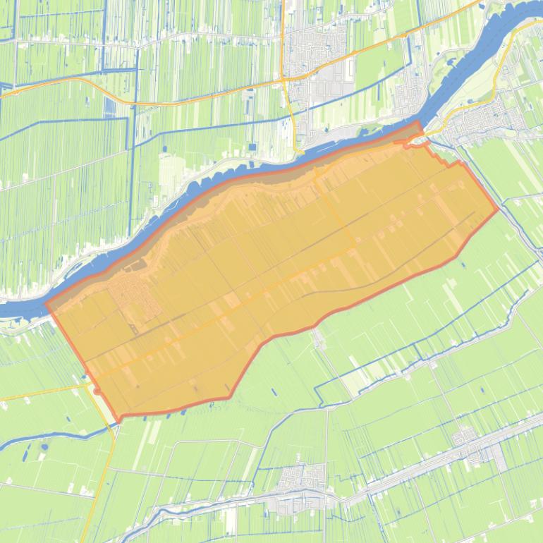 Kaart van de wijk Streefkerk.