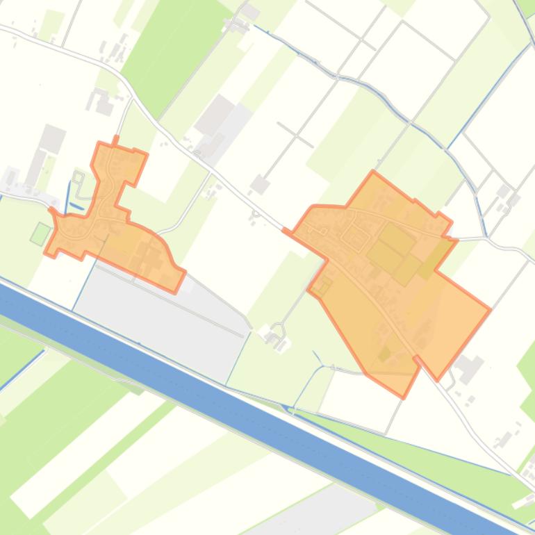 Kaart van de wijk ’t Goy.