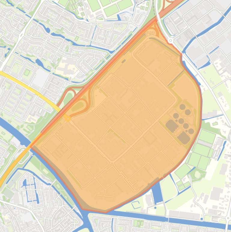 Kaart van de wijk ’t Heen.