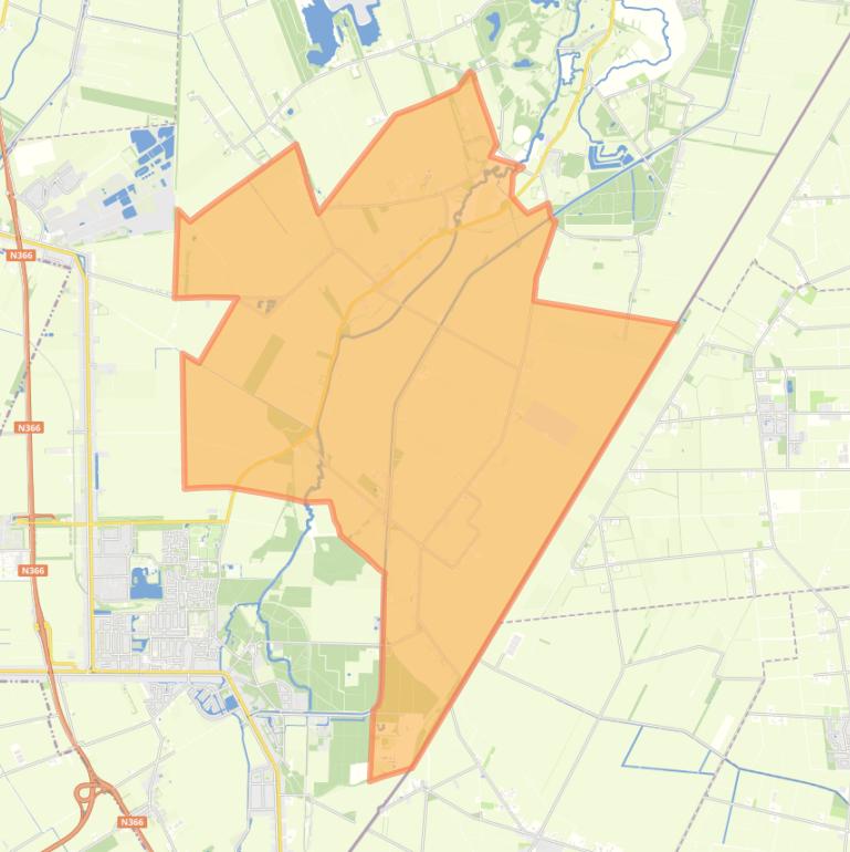 Kaart van de wijk Ter Wisch.