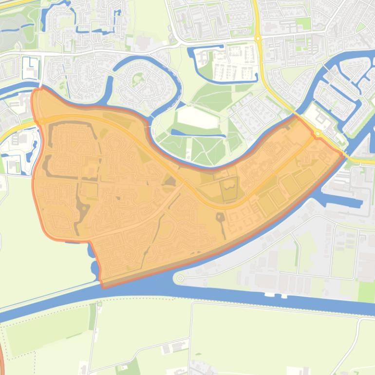 Kaart van de wijk Tuikwerd.