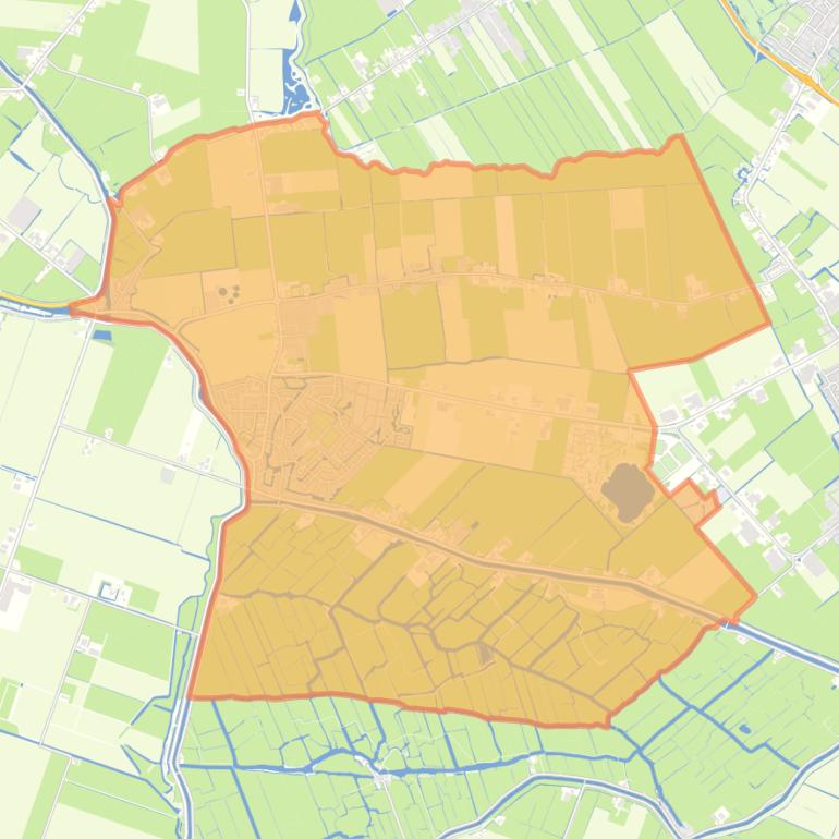 Kaart van de wijk Ursem.