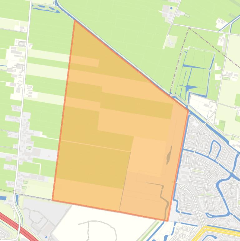 Kaart van de wijk Vathorst-Bovenduist.