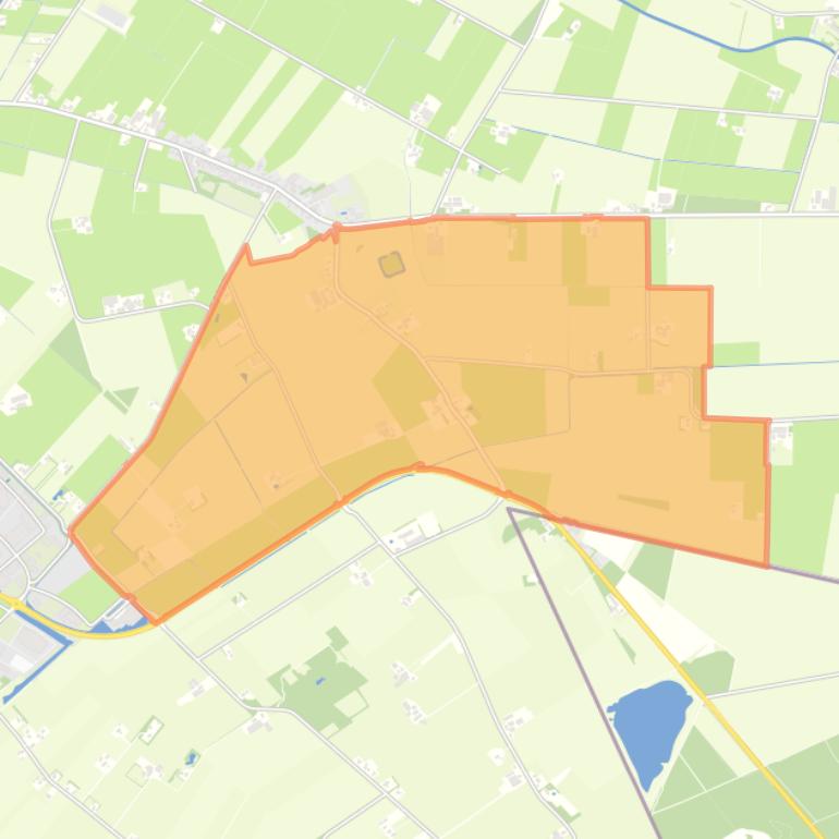 Kaart van de wijk Venebrugge.