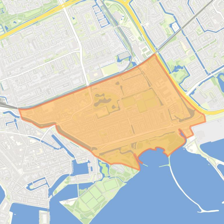 Kaart van de wijk Venenlaankwartier.
