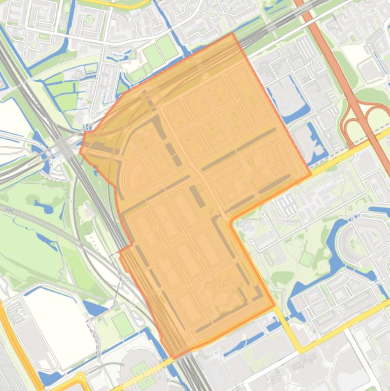 Kaart van de wijk Venserpolder.