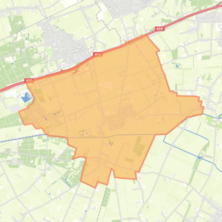 Kaart van de wijk Vinkel.