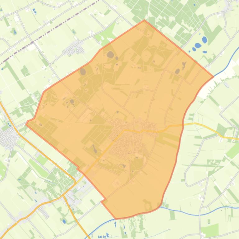 Kaart van de wijk Vledder.