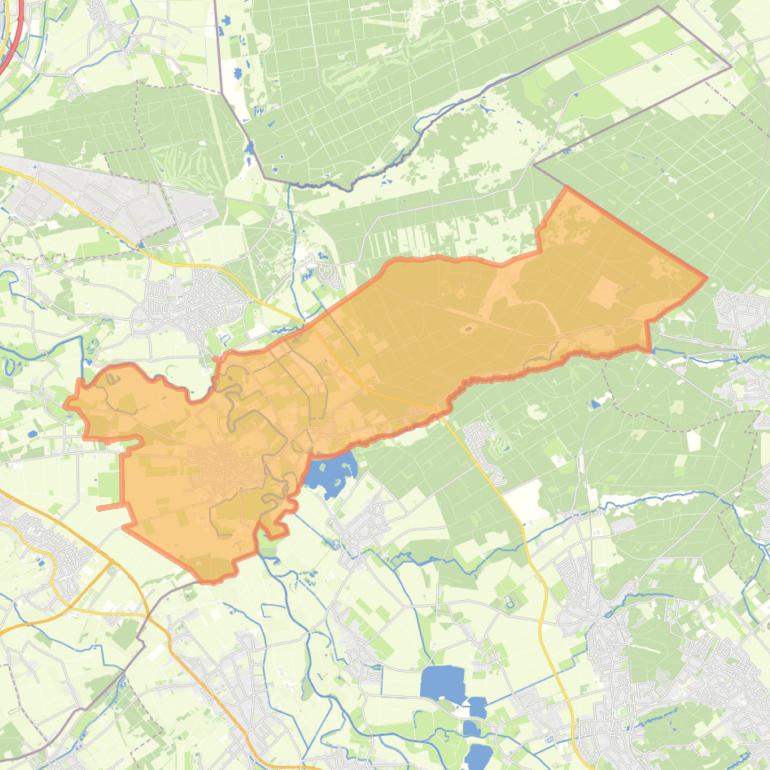 Kaart van de wijk Vlodrop.