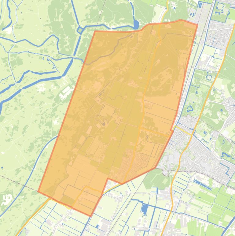 Kaart van de wijk Vogelenzang.