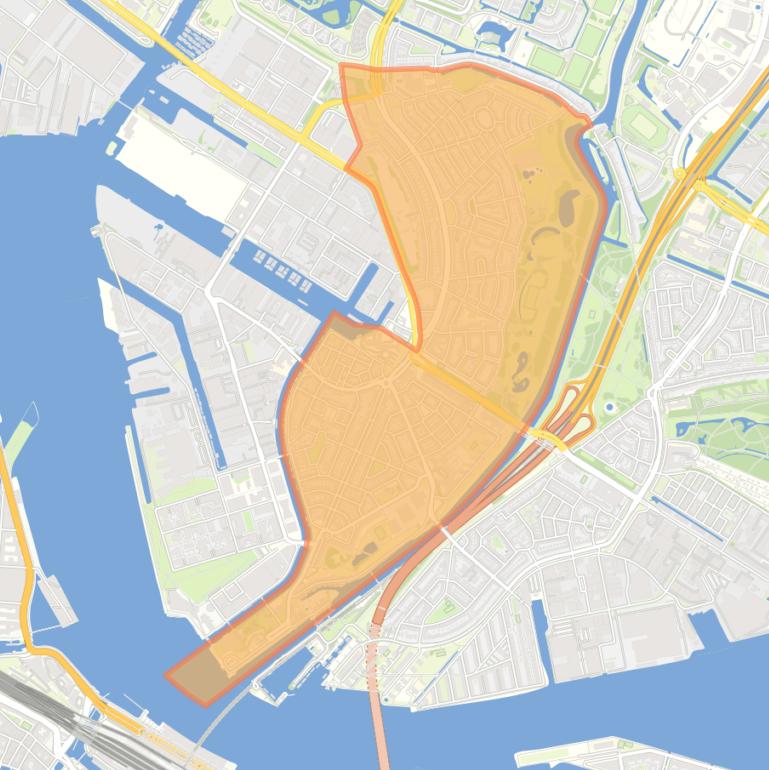 Kaart van de wijk Volewijck.