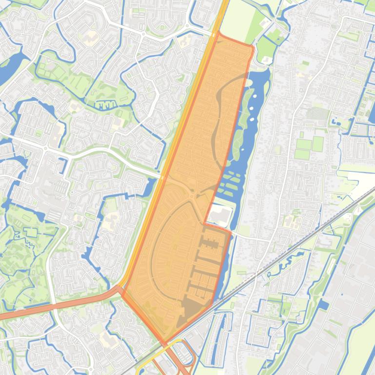 Kaart van de wijk Vroonermeer.