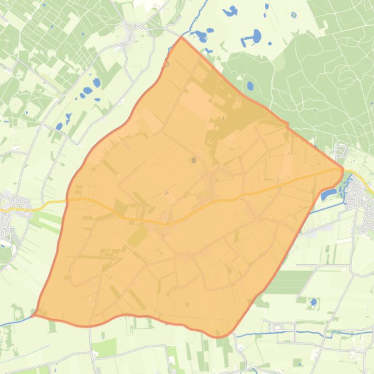 Kaart van de wijk Wapse.