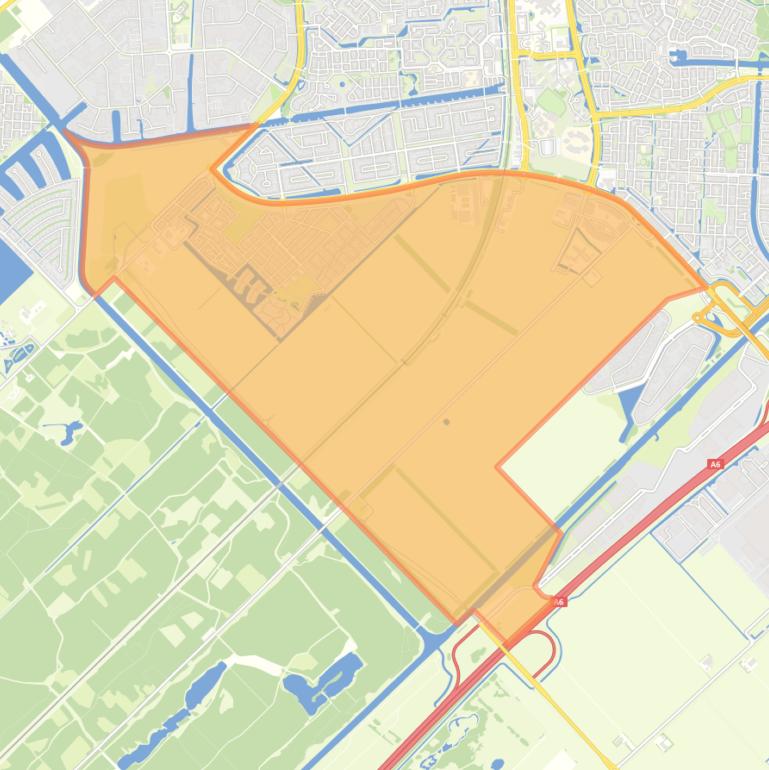 Kaart van de wijk Warande.