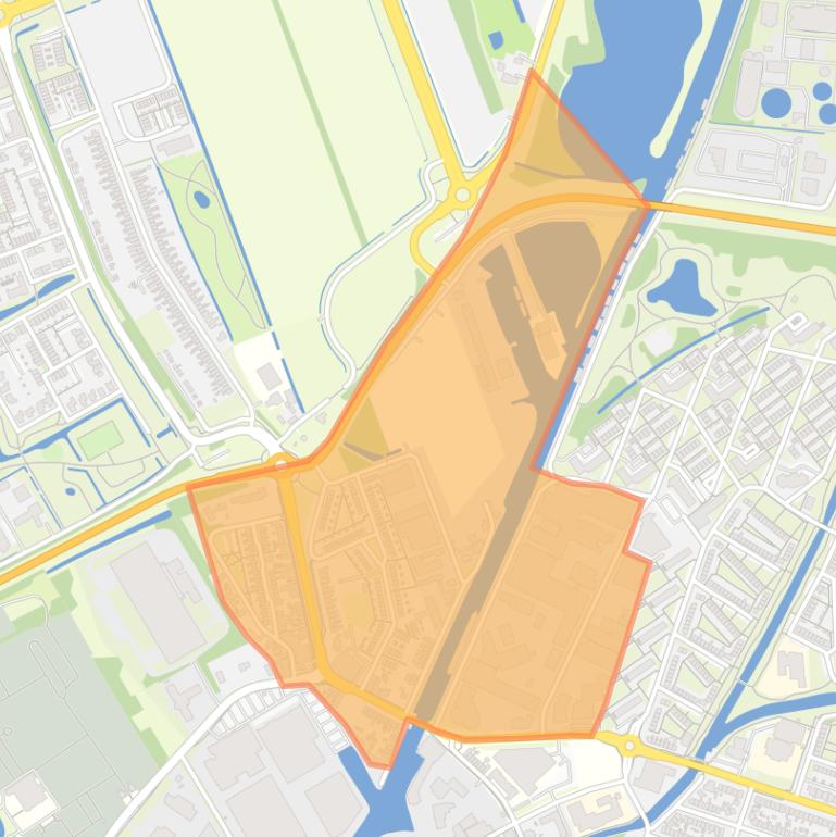 Kaart van de wijk Watertoren.