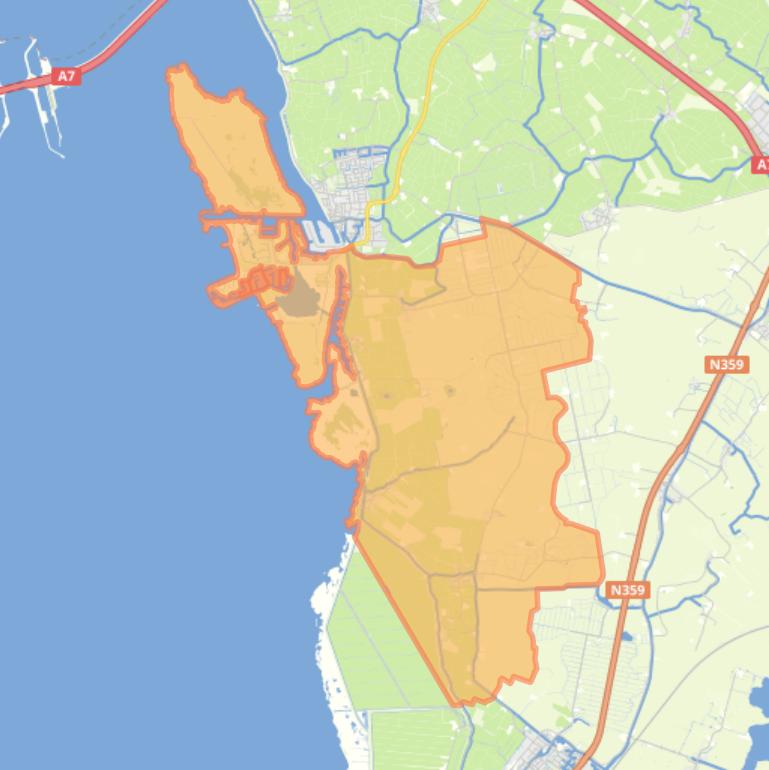 Kaart van de wijk Weidestreek Zuidwest.