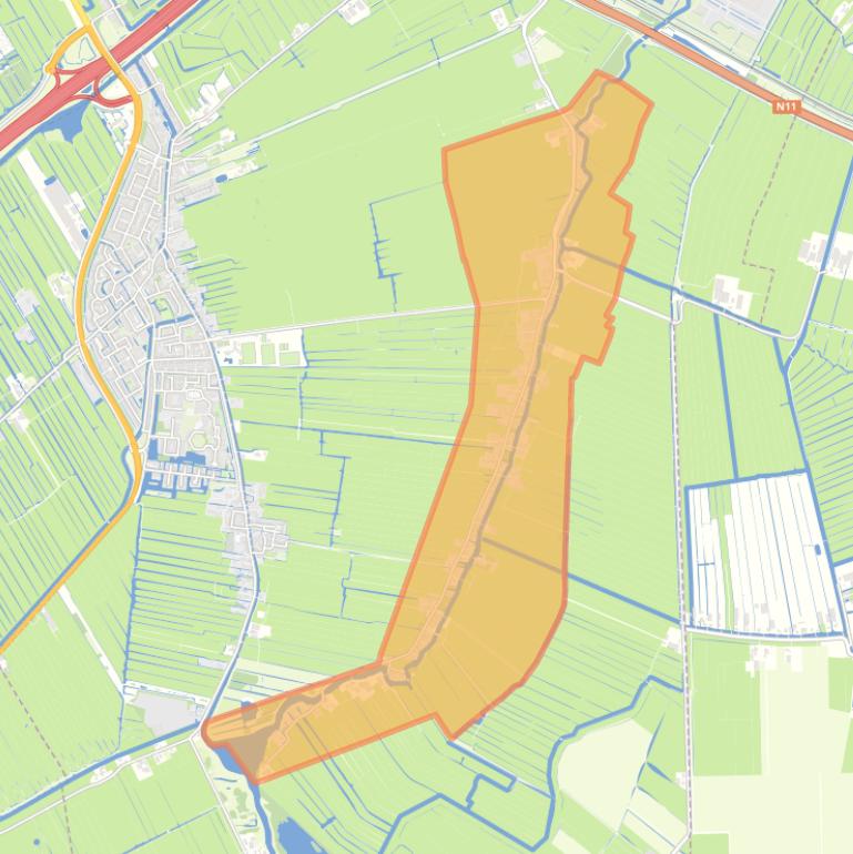 Kaart van de wijk Weipoort.