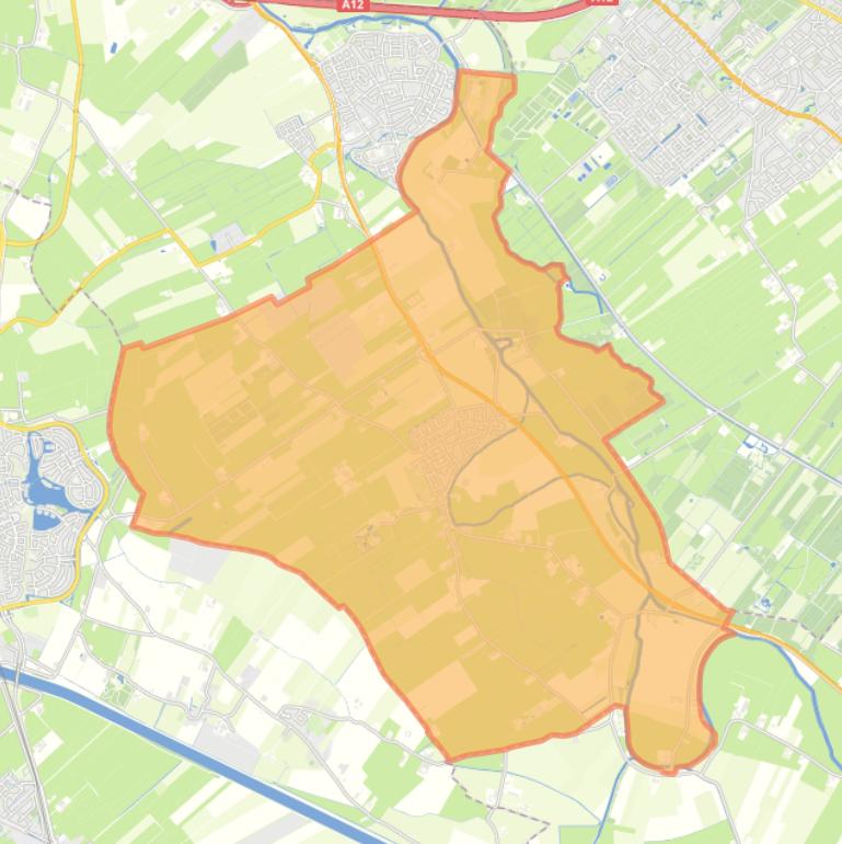 Kaart van de wijk Werkhoven.