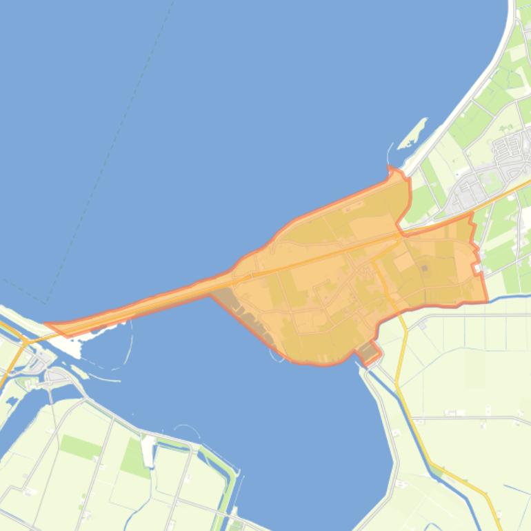 Kaart van de wijk Westerland.