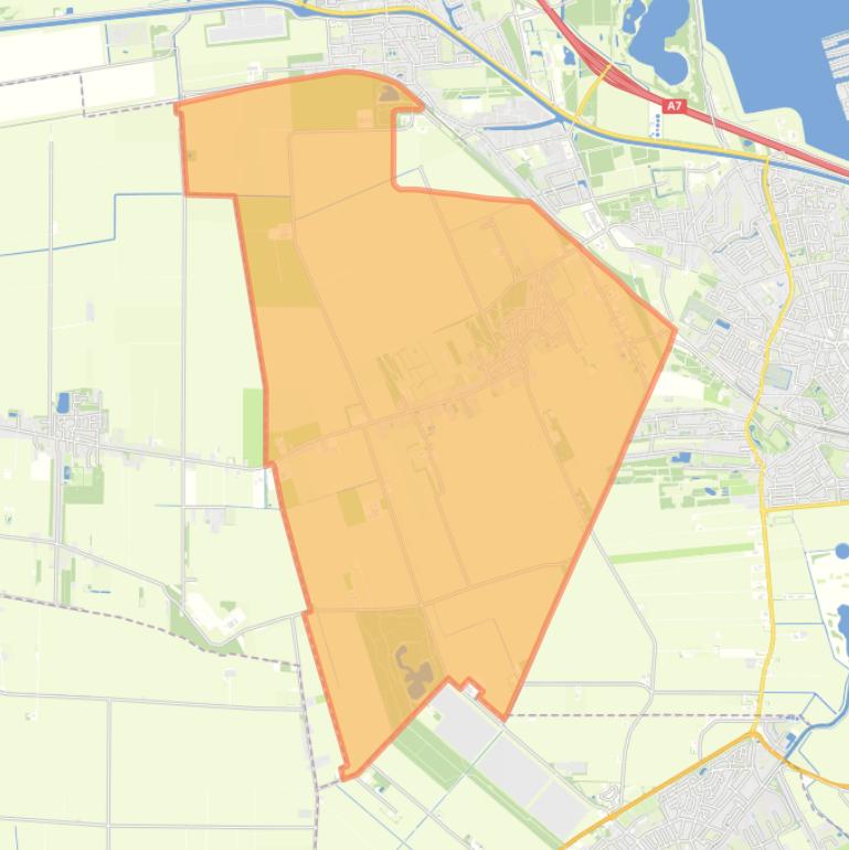 Kaart van de wijk Westerlee.