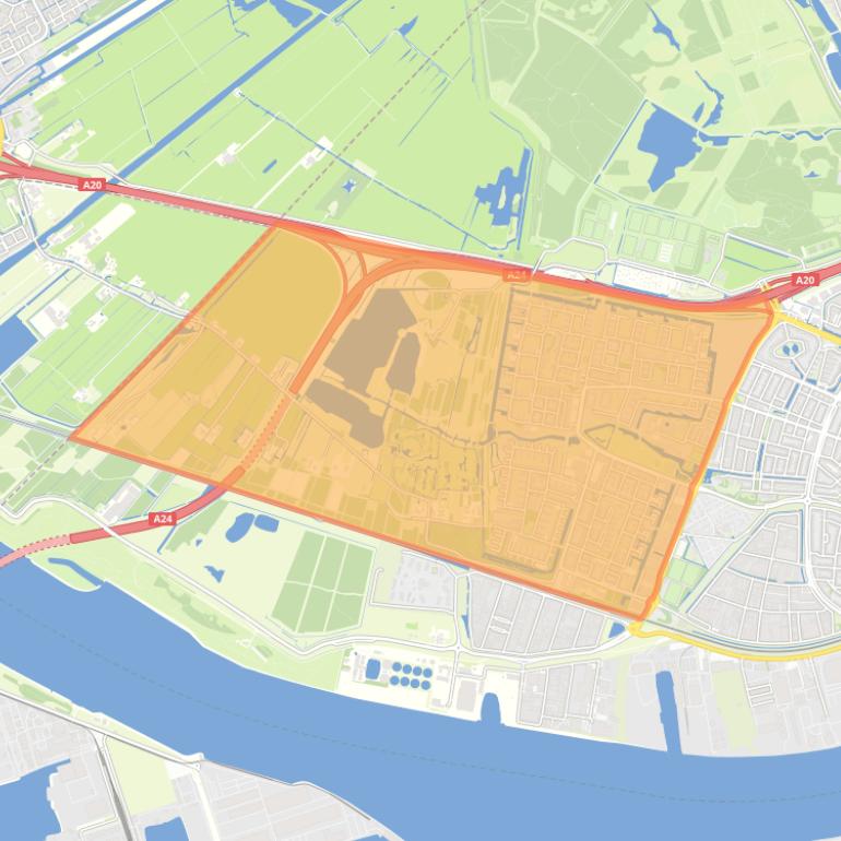 Kaart van de Westwijk.