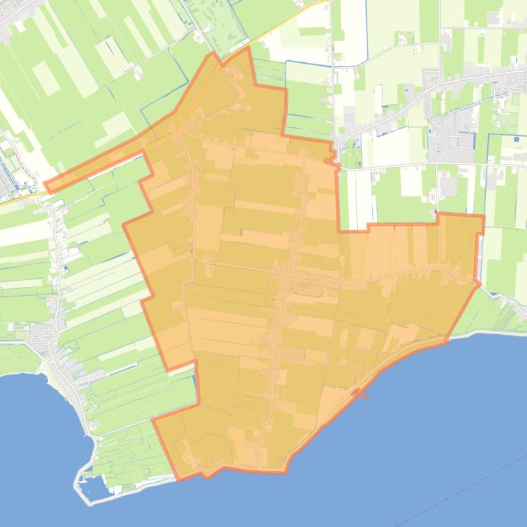 Kaart van de wijk Wijdenes.