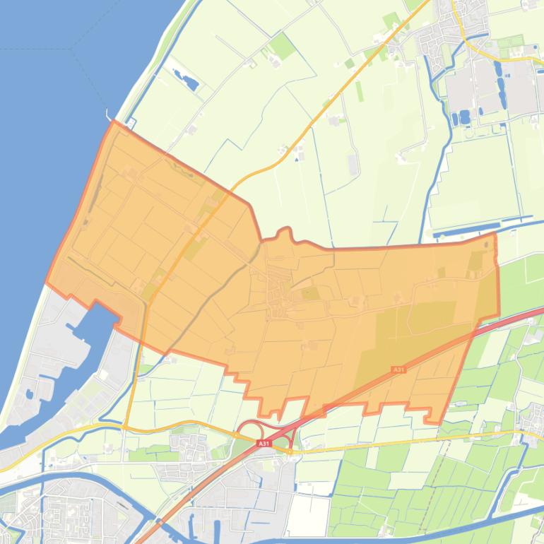 Kaart van de wijk Wijnaldum.