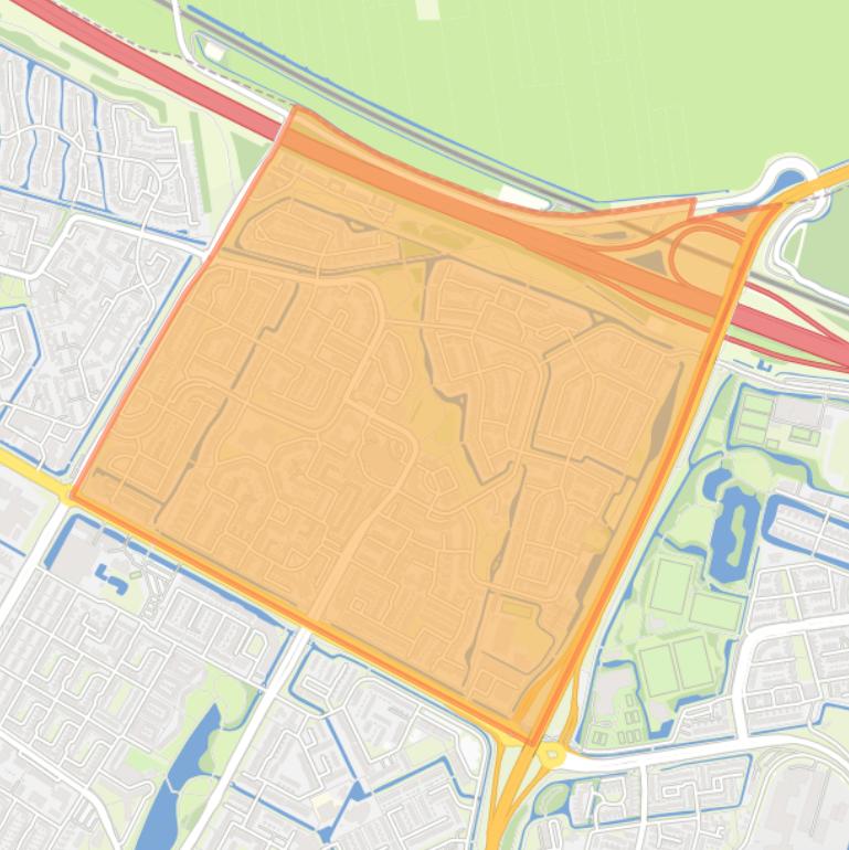 Kaart van de wijk Wilgendonk.