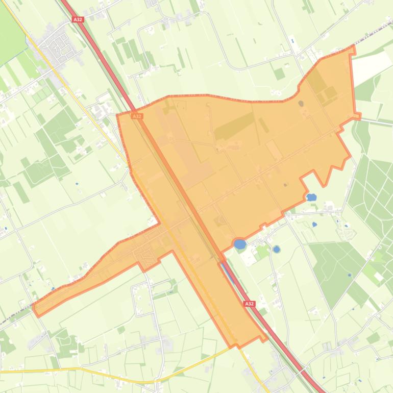 Kaart van de wijk Willemsoord.