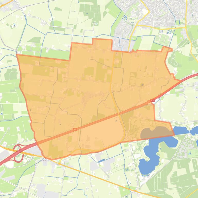 Kaart van de wijk Wilp-Achterhoek.