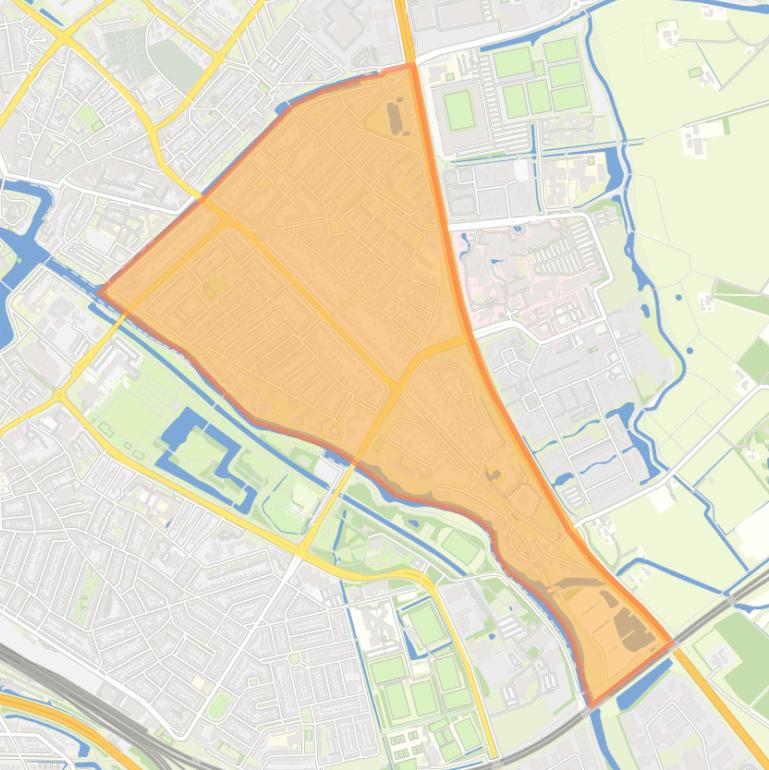 Kaart van de wijk Wipstrik.