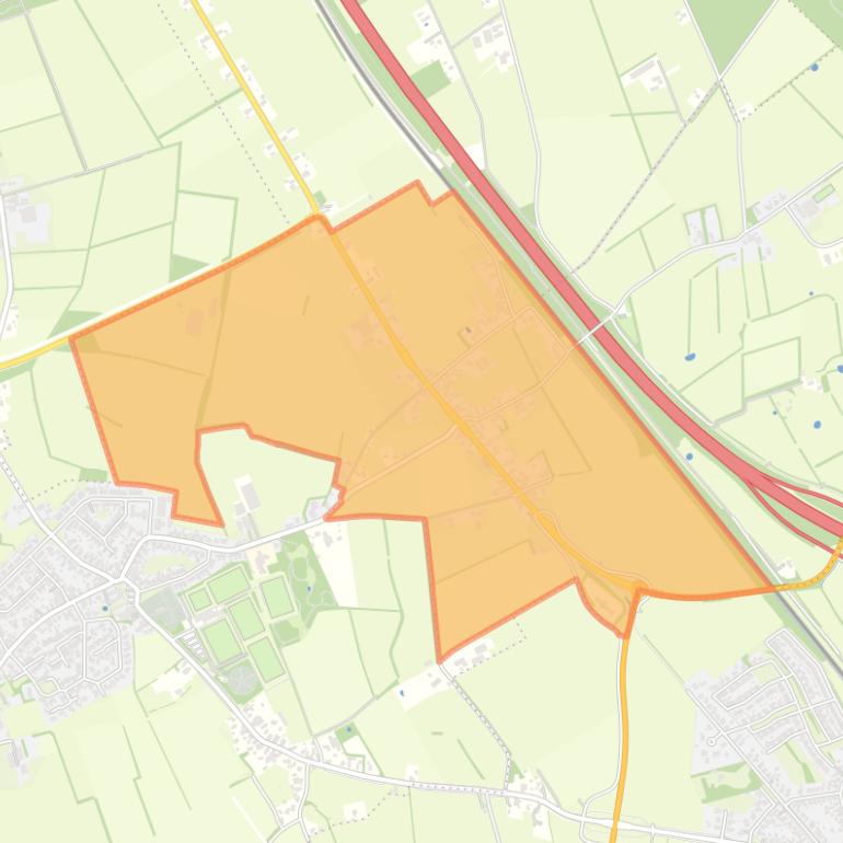 Kaart van de wijk Witte Paarden.