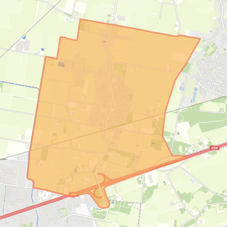 Kaart van de wijk Zegge.