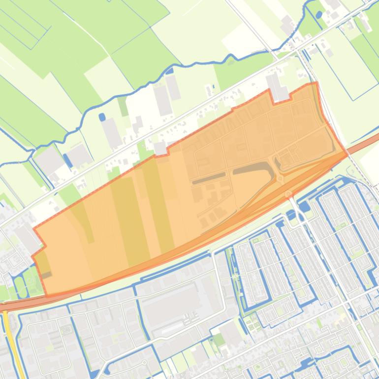 Kaart van de wijk Zevenhuis.