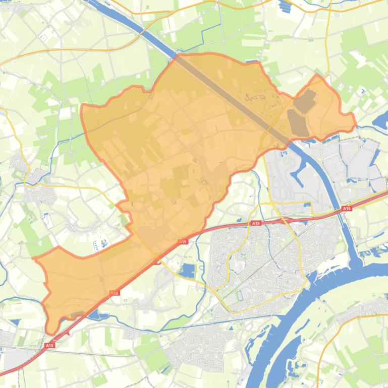 Kaart van de wijk Zoelen.