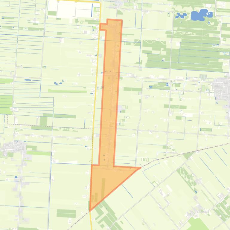 Kaart van de wijk Zuideropgaande Nieuw Moscou.