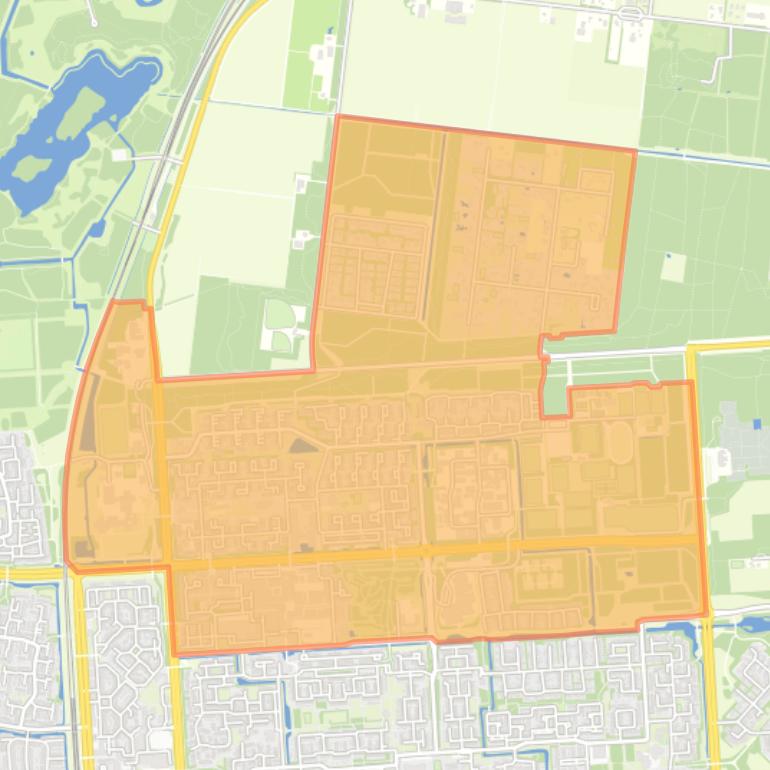 Kaart van de Zuiderzeewijk.