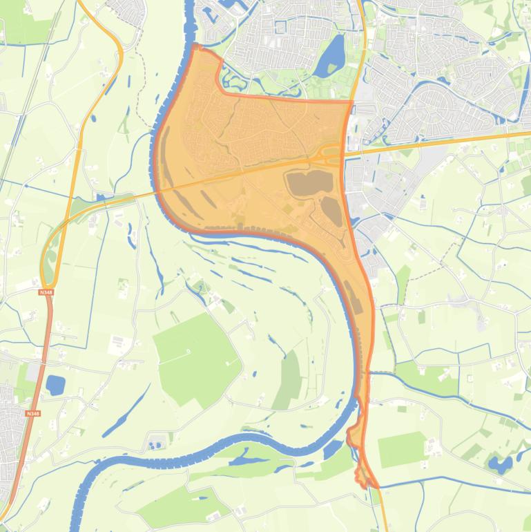 Kaart van de Zuidwijken.