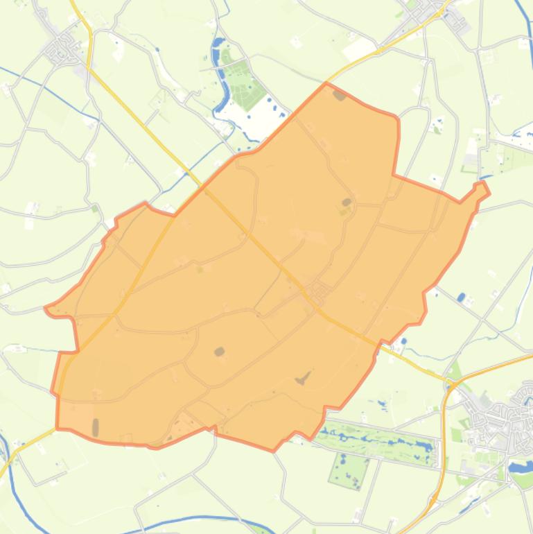 Kaart van de wijk Zuidzande.