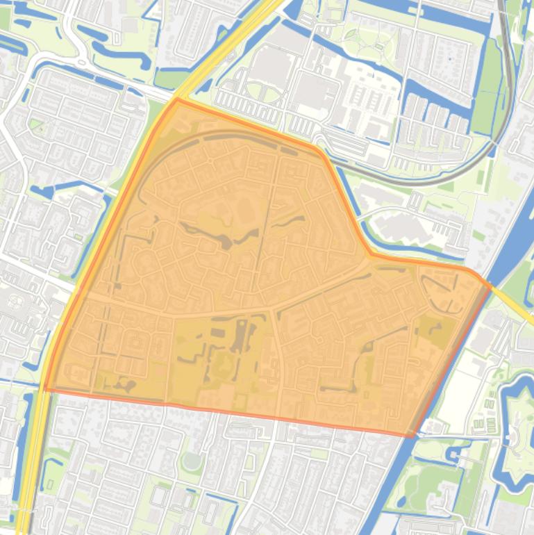 Kaart van de wijk Zuilenstein.