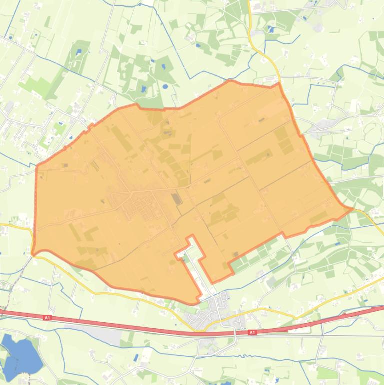 Kaart van de wijk Zwartebroek.