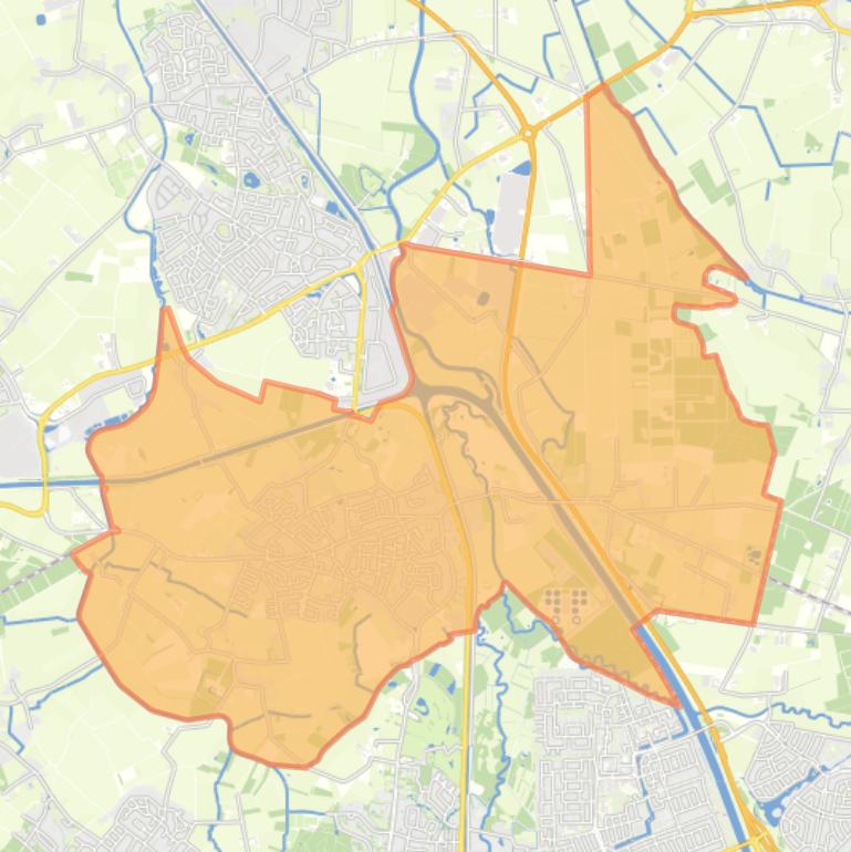 Kaart van de woonplaats Aarle-Rixtel.