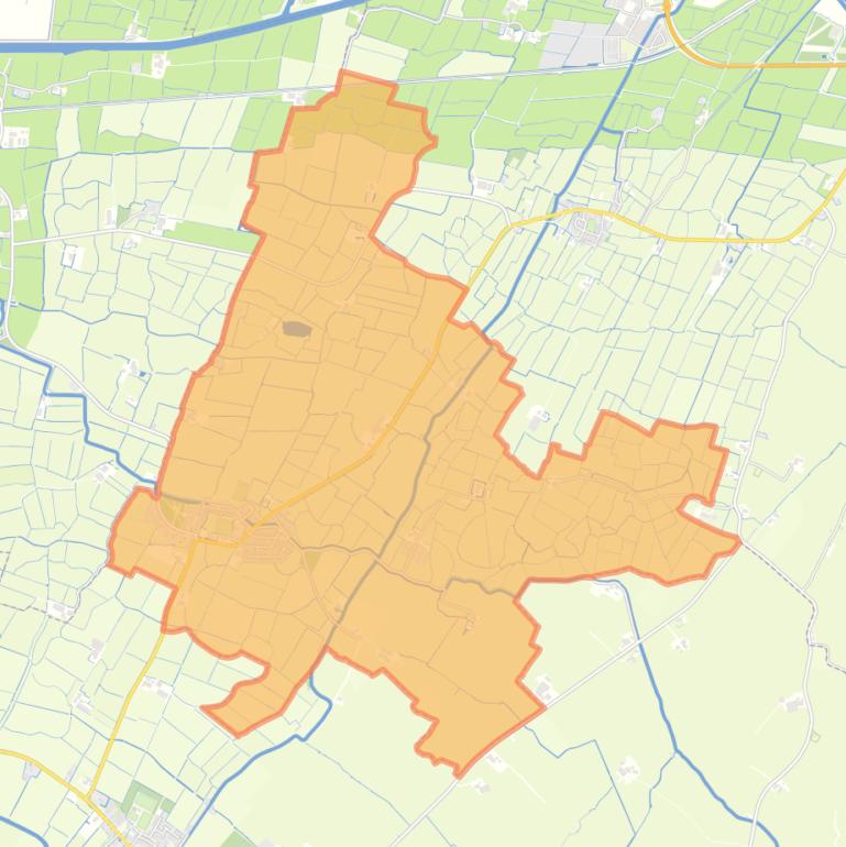 Kaart van de woonplaats Achlum.