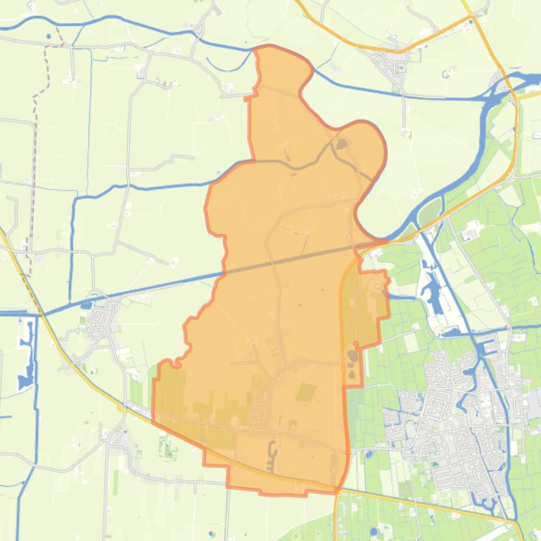 Kaart van de woonplaats Aldwâld.